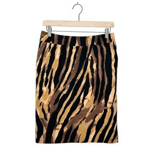 Adrienne Vittadini Contemporary Animal Print Business Casual Pencil‎ Skirt 4